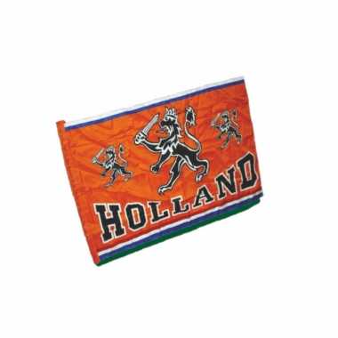 Oranje holland thema vlag van 70 x 100 cm