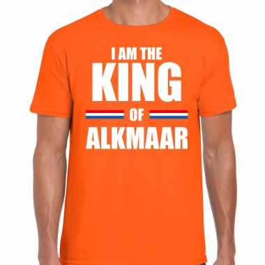 Oranje i am the king of alkmaar t-shirt - koningsdag shirt voor heren