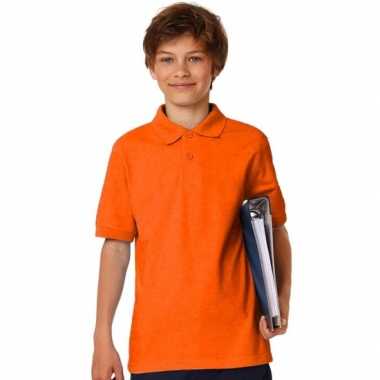 Oranje poloshirt voor jongens
