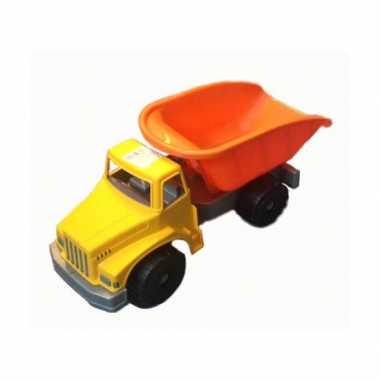 Speelgoed kiepwagen oranje