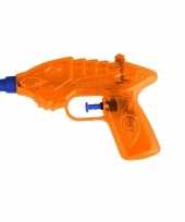 1x waterpistool waterpistolen oranje 16 5 cm