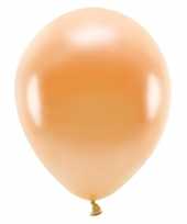 200x milieuvriendelijke ballonnen oranje 26 cm voor lucht of helium