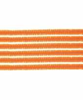 30x hobby chenille draad oranje 50 cm