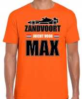Autocoureur autosport supporter zandvoort juicht voor max t-shirt oranje voor heren 10297188