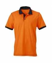Casual dames poloshirt oranje