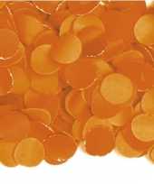 Confetti zak van 1 kilo oranje