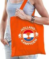 Holland kampioen beker supporter tas oranje voor dames en heren ek wk voetbal koningsdag