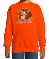 Oranje fan sweater kleding holland leeuw voor koningsdag ek wk voor kinderen