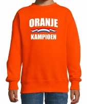 Oranje fan sweater kleding holland oranje kampioen ek wk voor kinderen