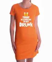 Oranje good day to get drunk dress koningsdag jurkje voor dames 10289578