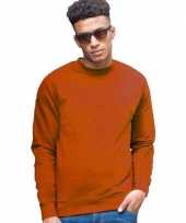 Oranje heren sweater