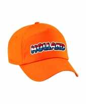 Oranje holland fan pet cap met nederlandse vlag ek wk koningsdag voor kinderen