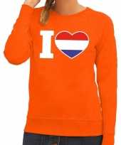 Oranje i love holland trui dames
