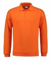 Oranje polo trui voor heren