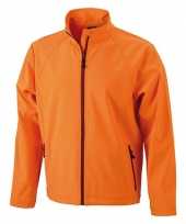Oranje polyester heren wind jasje