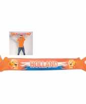Oranje supporters klap sjaal