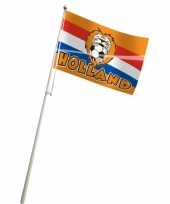 Oranje vlag met leeuw 100x150 cm