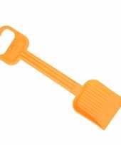 Plastic zand schep 54 cm oranje