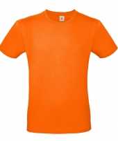 Set van 2x stuks oranje shirt met ronde hals voor koningsdag of nederland supporter voor heren maat m 50