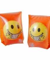 Smiley zwembandjes oranje voor kinderen