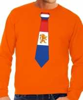 Stropdas holland sweater oranje heren